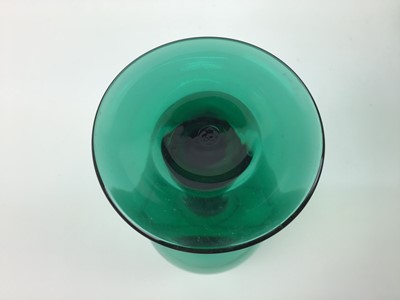 Lot 177 - Set of eight green glass wines