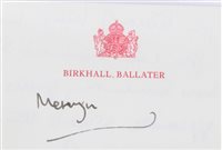 Lot 128 - HRH Prince Charles The Prince of Wales -...