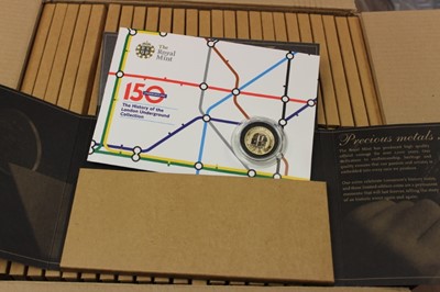 Lot 601 - G.B. - The Royal Mint - The History of the London Underground 150th Year commemorative two pound coin 2013 specimen in presentation folder, rev: depicts a train x50 (50 coins)