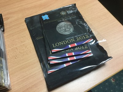 Lot 605 - G.B. - The Royal Mint issued The London 2012 official Paralympic £5 coins in presentation folders rev: a design showing segments of a target, a spoked wheel etc x17 (ref: Spink 4925) scarce, comple...