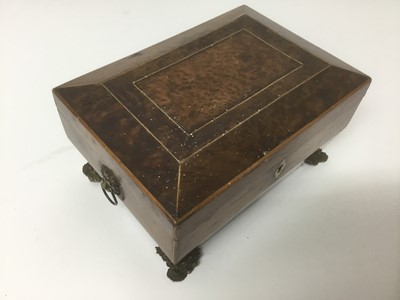 Lot 54 - Rare George IV Burr yew jewellery box