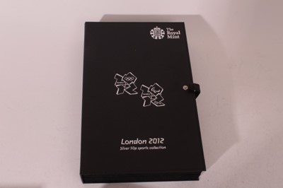 Lot 610 - G.B. - The Royal Mint issued 2012 Olympic silver proof twenty nine 50p coin collection in case of issue with Certificates of Authenticity