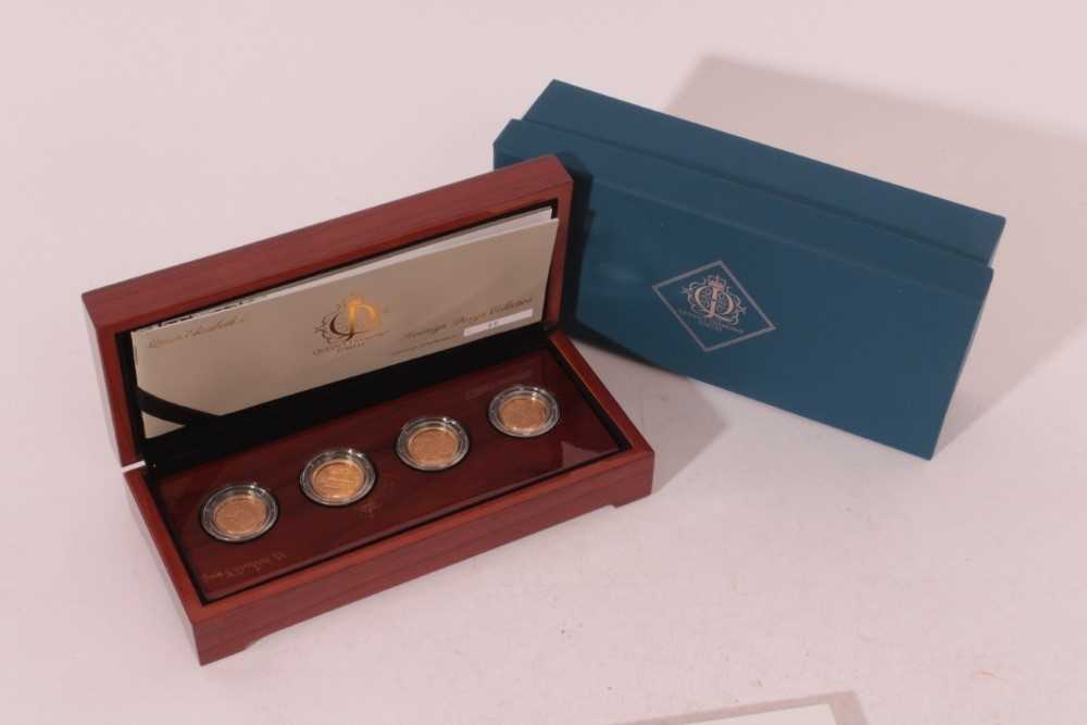 Lot 614 - G.B. - The Royal Mint Issued four coin gold sovereign
