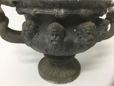 Lot 76 - Antique metal model of the Warwick vase