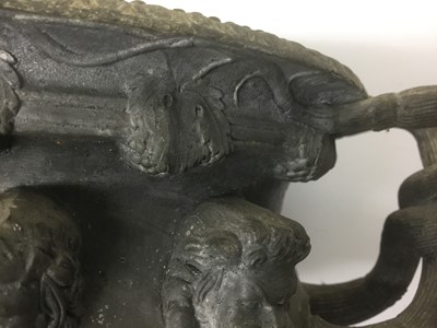 Lot 76 - Antique metal model of the Warwick vase