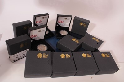 Lot 626 - Alderney - The Royal Mint Issued cupro-nickel £5 coin '150th Tales From The Tube - Metropolitan Line' 2013 (N.B. Limited Edition of 875 coins) all boxed with Certificates of Authenticity and a sil...