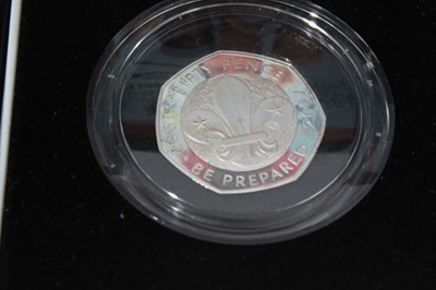 Lot 628 - G.B. - The Royal Mint Issued mixed silver proof fifty pence coins