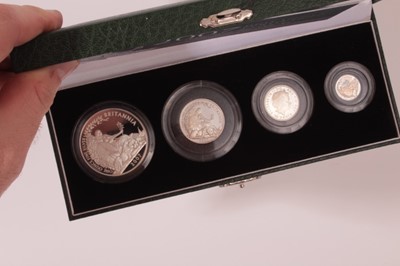 Lot 633 - G.B. - The Royal Mint Issued Britannia silver proof four coin set
