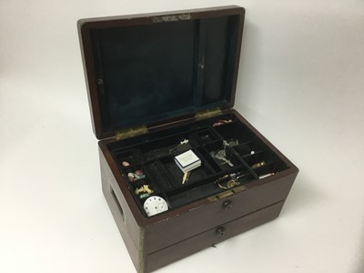 Lot 171 - Victorian mahogany jewellery box