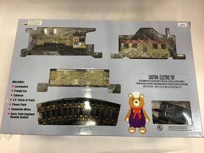 Lot 1410 - Teddy Bear Rail Road Train Set by Aristocraft, G-Gauge no. 28033RC.  Power pack present