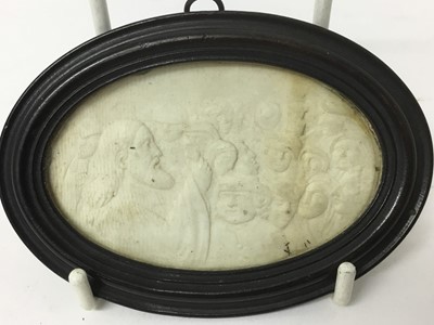 Lot 294 - Early European carved ivory relief plaque