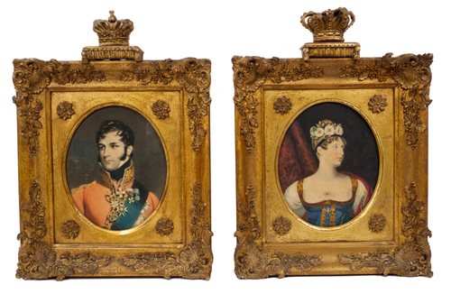 Lot 155 - TRH Prince Leopold of Saxe-Coburg and Princess...