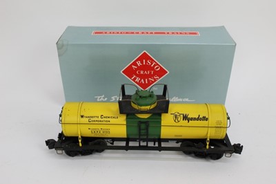 Lot 1433 - Railway Aristocraft Trains Three Singledome Chemical Tank Cars boxed.