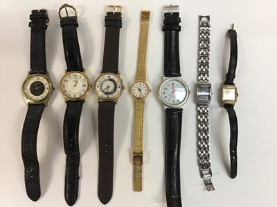 Lot 224 - Cartier silver gilt tank wristwatch and collection twenty three other wristwatches