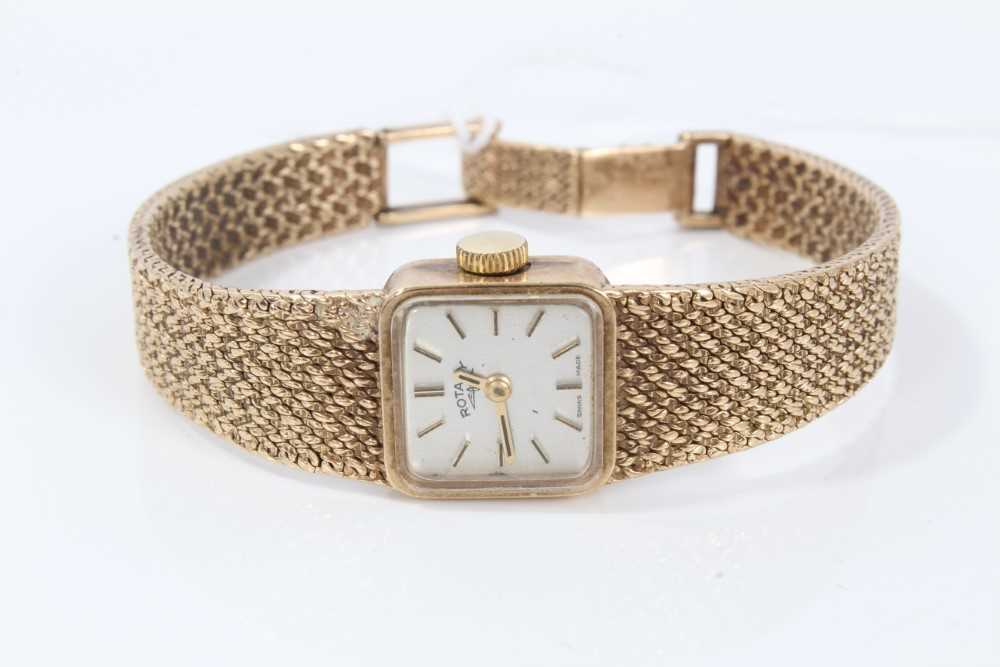 Rotary 9ct discount gold ladies watch