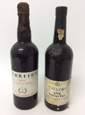 Lot 101 - Port - two bottles, Ferreira 1970 and Taylor's 1975