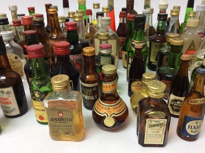 Lot 20 - Collection of one hundred and five alcoholic miniatures to include, liqueurs, gin, vodka and others