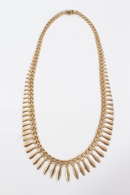 Lot 274 - Decorative 9ct gold necklace 43 cm long - 16.7 grams
