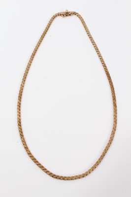 Lot 275 - 9ct gold necklace 40cm - 17 grams