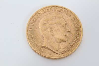 Lot 316 - Imperial German gold 20 Mark coin dated 1911