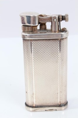 Lot 188 - Vintage Dunhill silver plated pocket lighter