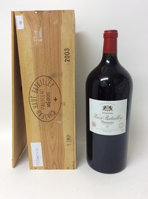 Lot 72 - Wine - one Imperial, Château Haut-Batailley Pauillac 2003, 600ml, in owc