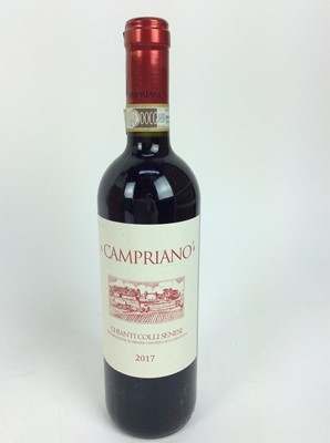 Lot 81 - Wine - twelve bottles, Campriano Chianti Colli Senesi 2017, in ordinal card case
