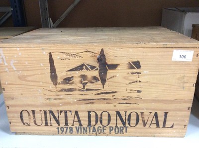Lot 106 - Port - twelve bottles, Quinta Do Noval 1978, in owc