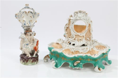 Lot 376 - Mid-19th century French porcelain combined...