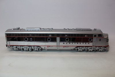Lot 1449 - Aristocraft Burlington 9973 diesel locomotive in original packaging.
