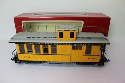 Lot 1456 - Railway LGB carriages 30800, 39073, 4175 all boxed.