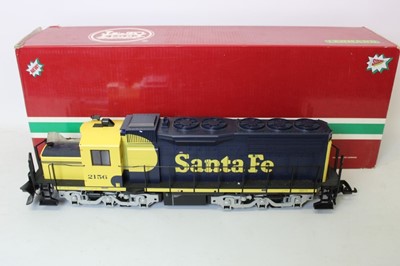 Lot 1464 - Railway LGB Locomotive Santa Fe 2156S, boxed.