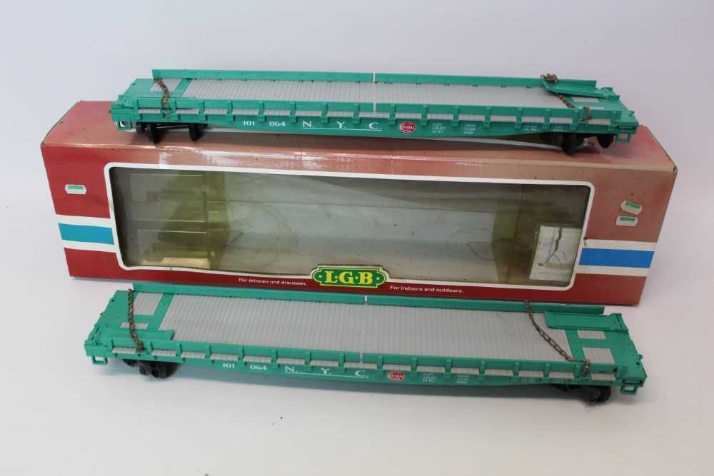 Lot 1469 - Railway LGB Rolling Stock 41540 x 2, 4062, 42690.  All boxed.