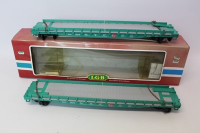 Lot 1469 - Railway LGB Rolling Stock 41540 x 2, 4062, 42690.  All boxed.