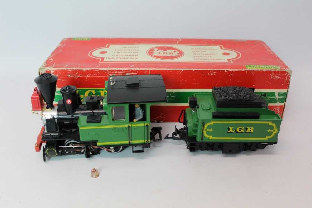 Lot 1486 - Railway LGB Locomotive and tender 2016 boxed.