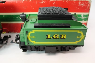 Lot 1486 - Railway LGB Locomotive and tender 2016 boxed.