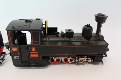 Lot 1496 - Railway LGB Locomotive and Tender 2071D . Not original box.