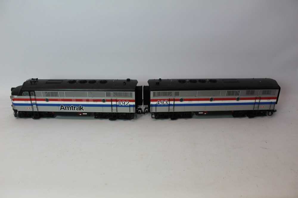 Lot 1506 - Railway LGB unboxed selection including diesel locomotive, carriages, rolling stock.