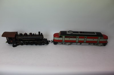 Lot 1506 - Railway LGB unboxed selection including diesel locomotive, carriages, rolling stock.