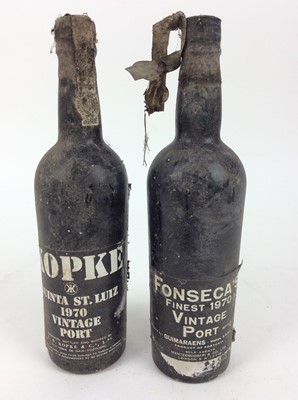 Lot 117 - Port - two bottles, Kopke Quinta St. Luiz 1970 and Fonseca's 1970