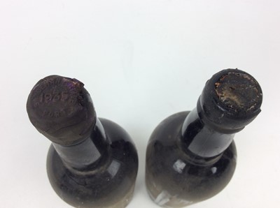 Lot 127 - Port - two bottles, Sandeman George V Jubilee 1935, bottled 1937 George VI Coronation, together with another bottle lacking label