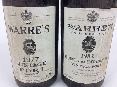 Lot 129 - Port - two bottles, Warre's 1977 and 1982