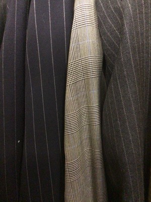 Lot 1782 - Gentlemen's Vintage pinstripe suits by Gieves and Hawkes x4 plus a Prince of Wales check suit by Chester Barrie.