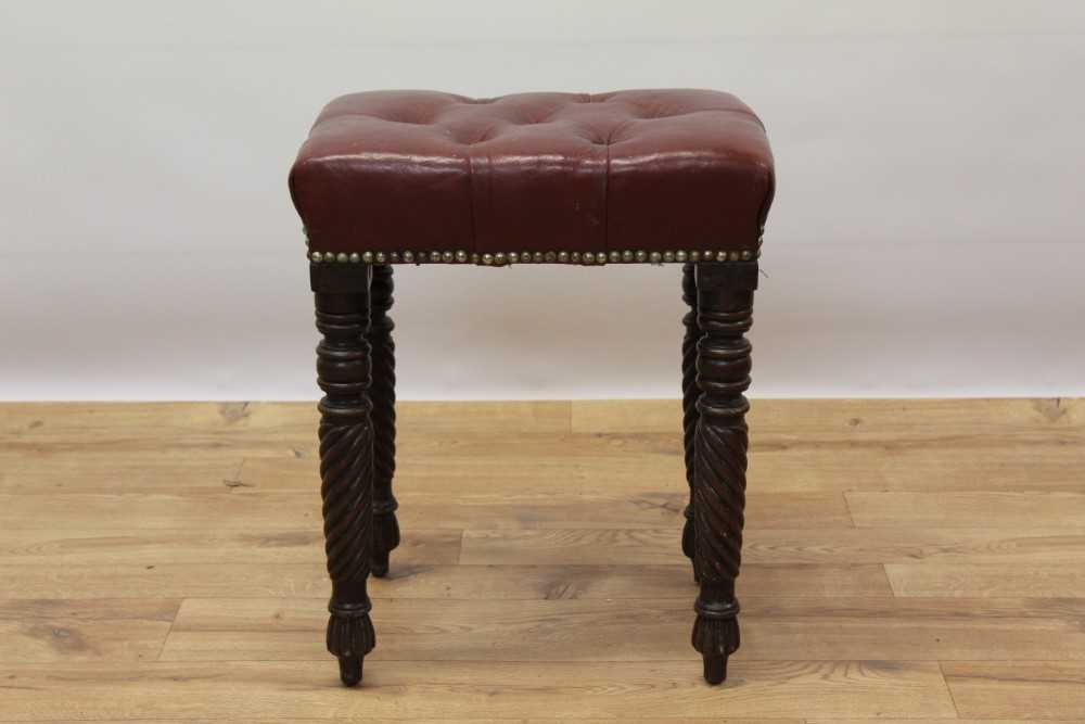 Lot 652 - Regency mahogany stool