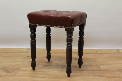 Lot 652 - Regency mahogany stool