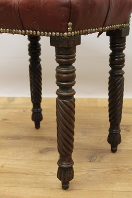 Lot 652 - Regency mahogany stool