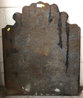 Lot 711 - 17th century style cast iron fire back