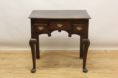 Lot 654 - Mid 18th century oak lowboy