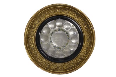 Lot 675 - Rare George IV convex wall mirror