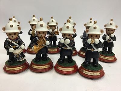 Lot 1522 - Hamilton Bear Faithful Fuzzies Musical Military Band When the Bears go Marching in collection.